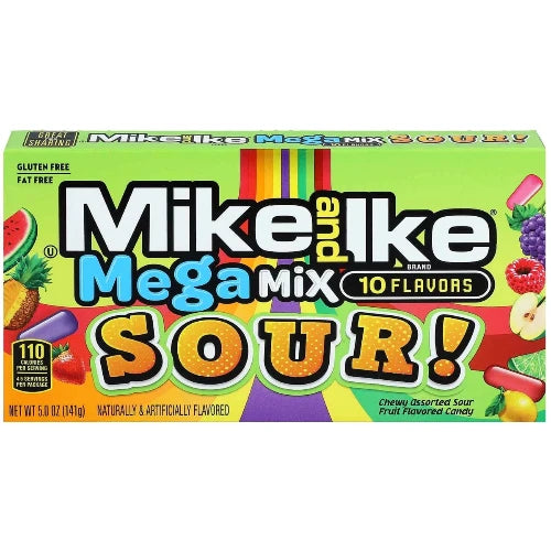 Mike and Ike Mega Mix Sour 141g - Candy Kiosk