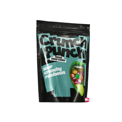 Crunch Punch freeze dried candy Sour Crunchy rainbows